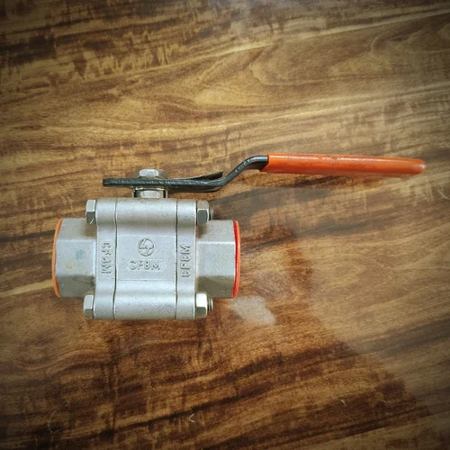 Three-Piece Threaded/Screwed Ball Valve SS316 ANSI Class 800 Lever