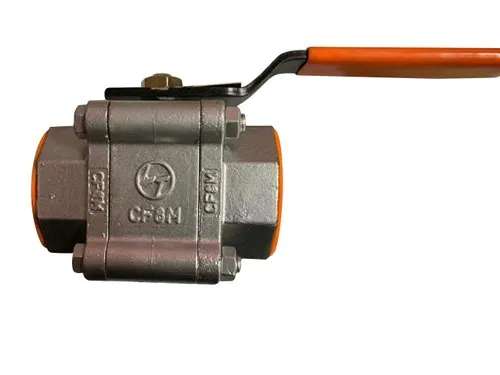 Three-Piece Socket Ball Valve SS316 ANSI Class 800 Lever
